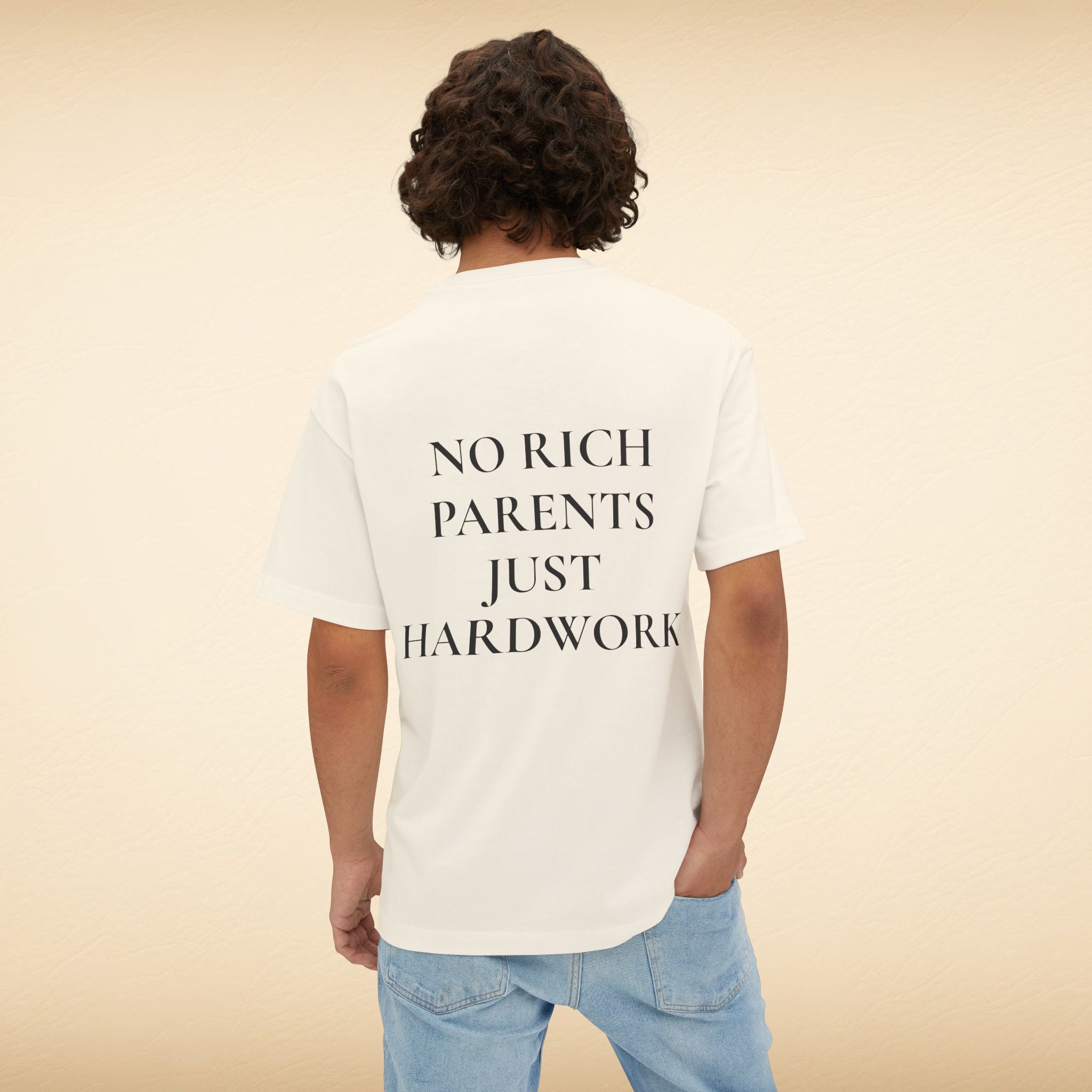 Hardwork Mindset Boxy Oversized Tee | Typography Tee, Minimal Motivational Shirt